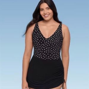 Womens Full Tummy Control Shaping Julie Swimdress with Adjustable Coverage